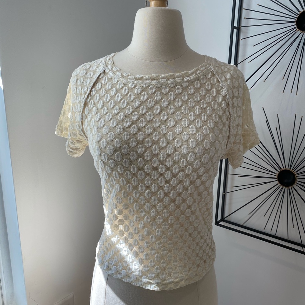Polka Dot Sheer Top